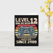 Carte 12 Déverrouillé Awesome 2009 jeu vidéo 12e anniver (Fleur jaune)
