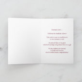 Carte 12 Étape Anniversaire 17 ans Sobre pur (Intérieur)