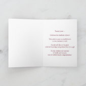 Carte 12 Étape Anniversaire 20 ans Sobre pur (Intérieur)