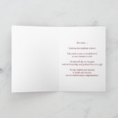 Carte 12 Étape Anniversaire Anniversaire 5 ans Sobre pur (Intérieur)