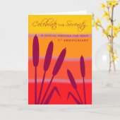 Carte 12 Étape Anniversaire ou Anniversaire 1 an Sobre n (Fleur jaune)