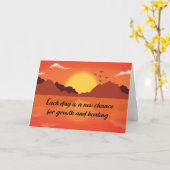 Carte 12 Étape de récupération Encouragement Sunset Moun (Fleur jaune)