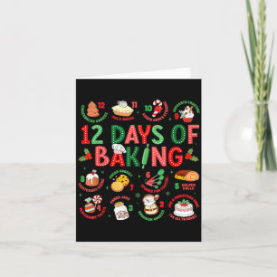 Carte 12 Jours De Boulanger Pâtissier Noël Cuisinier Che