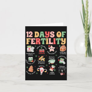 Carte 12 Jours De Fertilité Infirmière Fiv Noël Ob Gyn T