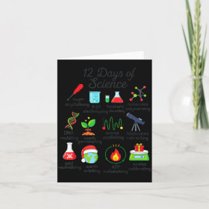 Carte 12 Jours de Noël drôle de professeur de sciences