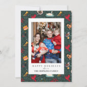 Carte 12 Jours de Noël Maison de vacances Famille Photo (Devant)