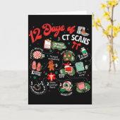 Carte 12 Jours De Noël Scans Ct Technicien Ct Scanograph (Fleur jaune)