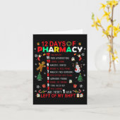 Carte 12 Jours De Pharmacie Funny Christmas Pharmacist T (Fleur jaune)