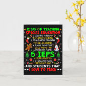 Carte 12 Jours d'enseignement de l'éducation spéciale Ie (Fleur jaune)