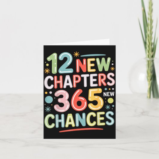 Carte 12 New Chapters 365 Chances Insrational Quote For (Devant)