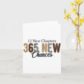 Carte 12 New Chapters 365 New Chances  (Fleur jaune)