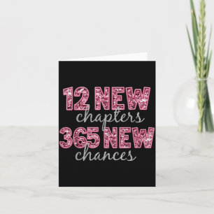 Carte 12 nouveaux chapitres 365 nouvelles chances Bonne