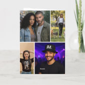 Carte 12 Photo Collage Personalized Custom (Dos)