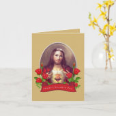 Carte 12 Promesses du Sacré-Coeur à Sainte-Marie (Fleur jaune)