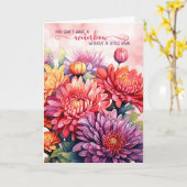 Carte 12 Step Encouragement Rainbow Chrysanthemums (Fleur jaune)