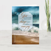 Carte 12 Step Recovery Encouragement Ocean Waves (Devant)