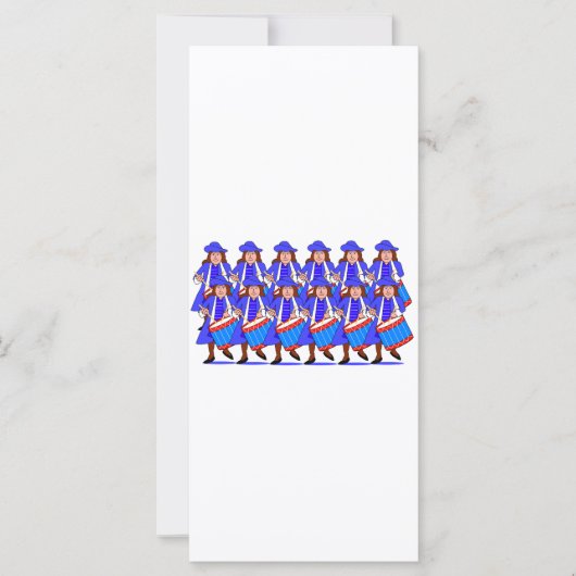 Carte 12 tambours à tambour (Devant)