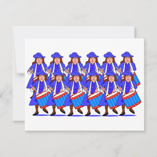 Carte 12 tambours à tambour (Devant)