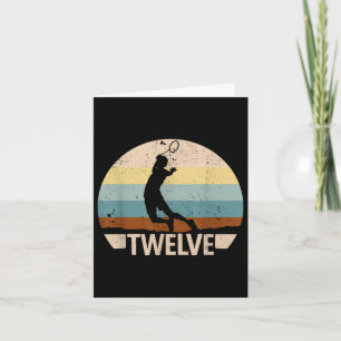 Carte 12e anniversaire Badminton 12 ans Badminton Boys B