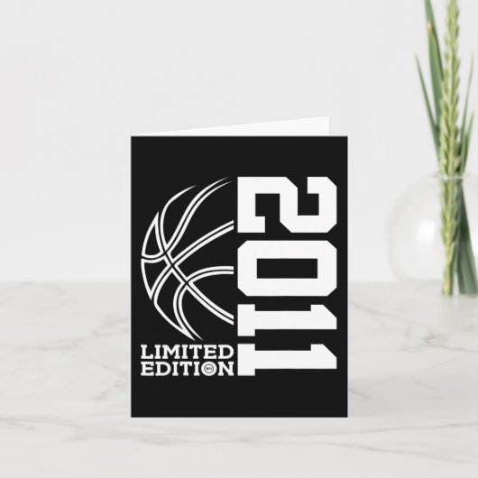 Carte 12e anniversaire Basketball Limited Edition 2011 (Devant)
