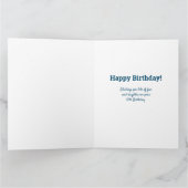 Carte 12e anniversaire Numéro 12 Blue Photo Collage Card (Intérieur)