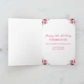 Carte 12e anniversaire Photo Collage Fille Rose Fleur Bl (Intérieur)