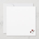 Carte (13,3 x 13,3 cm) - Fleurs (Dos)