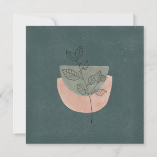 Carte (13,3x13,3cm) - Fleur