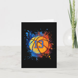 Carte 13 Ans 13e Anniversaire Basketball Cadeau Pour Gar