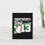 Carte 13 Ans de la fête de baseball thème 13e anniversai (Devant)