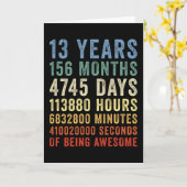 Carte 13 Ans d'être Génial Anniversaire (Fleur jaune)