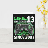 Carte 13 Déverrouillé Awesome 2007 jeu vidéo 13e anniver (Fleur jaune)
