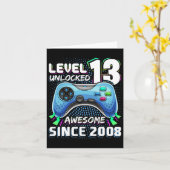 Carte 13 Déverrouillé Awesome 2008 jeu vidéo 13e anniver (Fleur jaune)