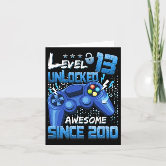Carte 13 Déverrouillé Awesome 2010 Jeu vidéo garçon 13e (Devant)