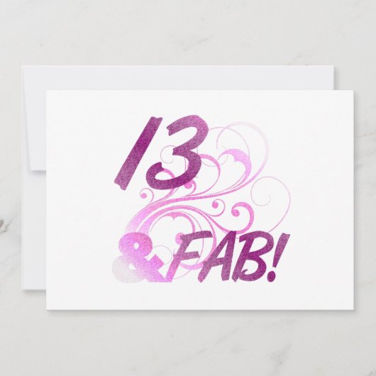 Carte 13 Et Fabuleux anniversaire (Devant)
