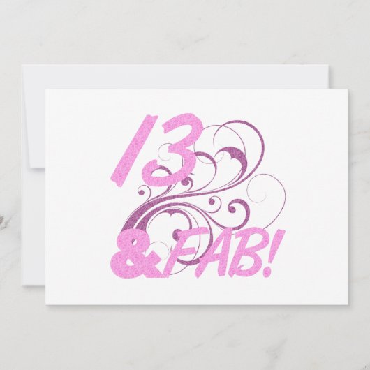 Carte 13 Et Fabuleux anniversaire (Devant)