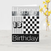 Carte 13e anniversaire (Fleur jaune)