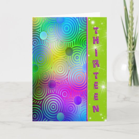 Carte 13e anniversaire (Devant)