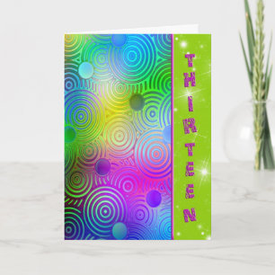 Carte 13e anniversaire