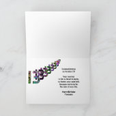Carte 13e anniversaire -Abstraits et numéros de couleur  (Intérieur)