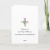 Carte 13e anniversaire (Bijoux) (Dos)