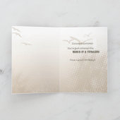 Carte 13e anniversaire Boy Beige Birds (Intérieur)