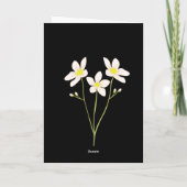 Carte 13e anniversaire de la forêt fleur sauvage pour ma (Dos)