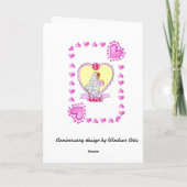 Carte 13e anniversaire - Dentelle (Dos)