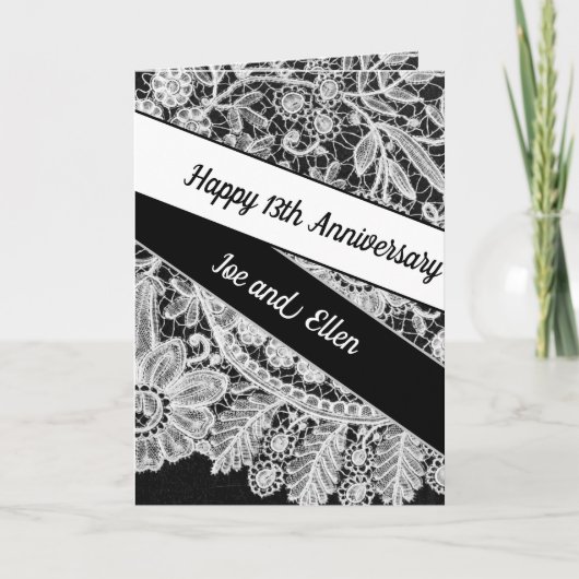 Carte 13e anniversaire du Mariage, (Devant)