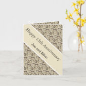 Carte 13e anniversaire du Mariage, Anniversaire de la de (Fleur jaune)