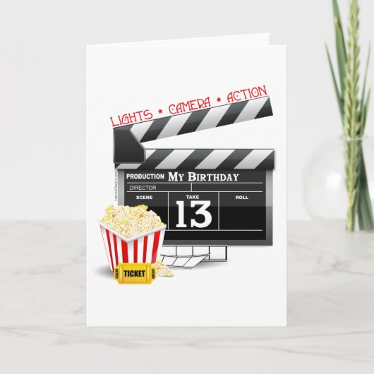 Carte 13e anniversaire du Movie Party (Devant)