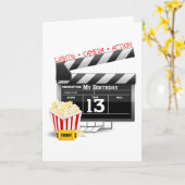 Carte 13e anniversaire du Movie Party (Fleur jaune)