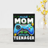 Carte 13e anniversaire Fière Maman Officielle Adolescent (Fleur jaune)