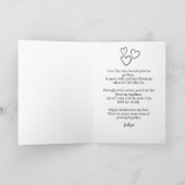 Carte 13e anniversaire Fleur sauvage Forêt Amour Mari (Intérieur)